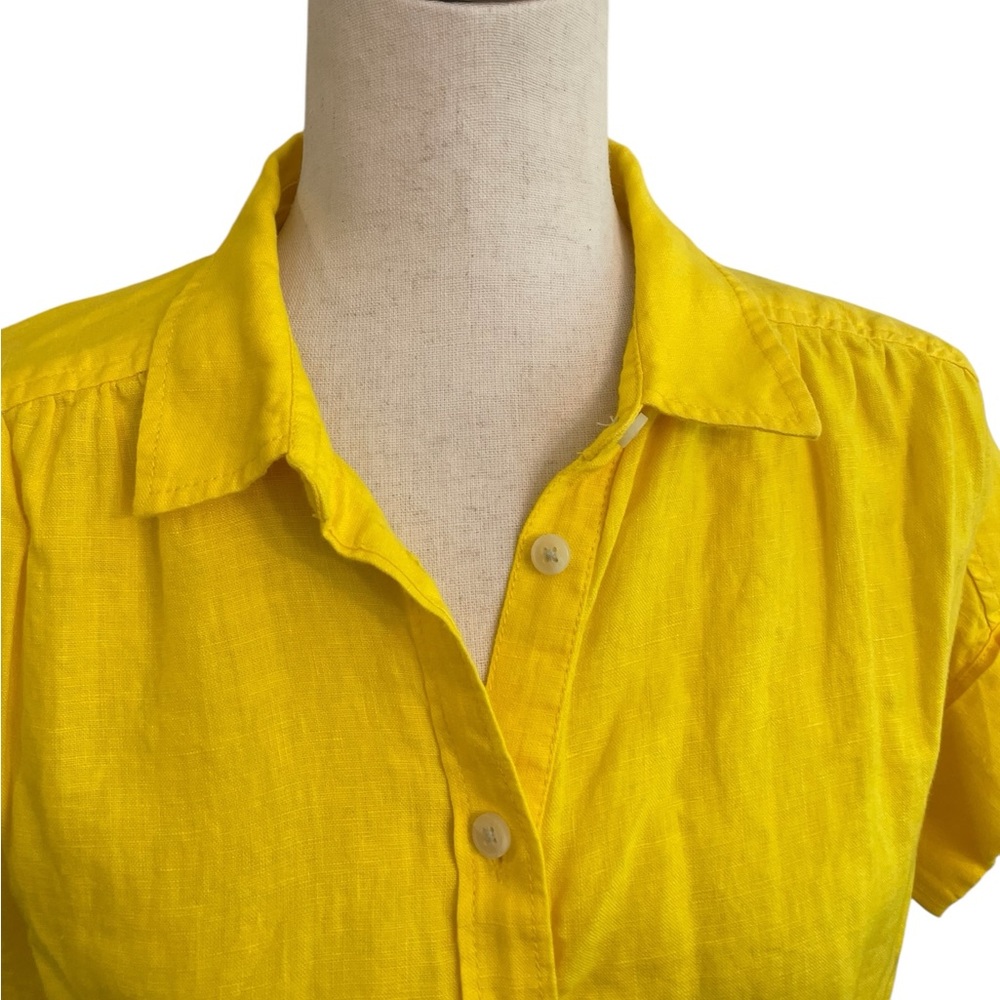 J.CREW BAIRD MCNUTT Irish Linen Button Down Blouse Top - Picture 3 of 13